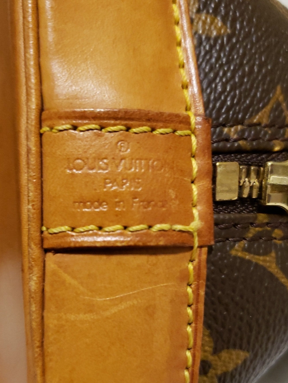 Louis Vuitton Monogram Canvas Alma Satchel in Brown and Tan - Picture 2 of 15